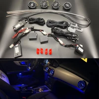 64 colors car ambient light vents for mercedes benz glk mb x204 2008 2015 turbine outlet dashboard interior neon light kit