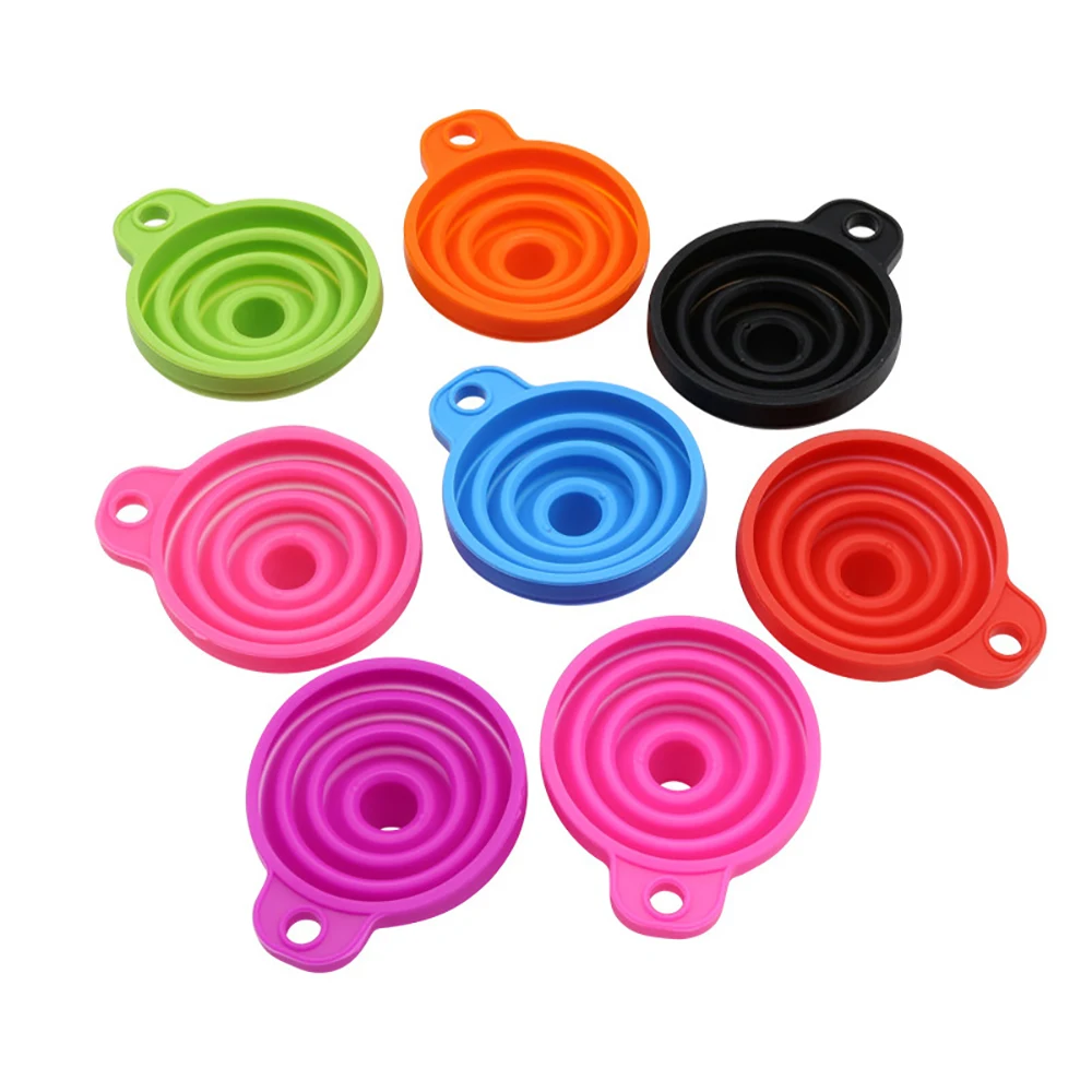 

Kitchen Funnels for Filling Bottles Canning, Silicone Collapsible Funnel Set, Silicone Funnel for Transfer Oil Powder