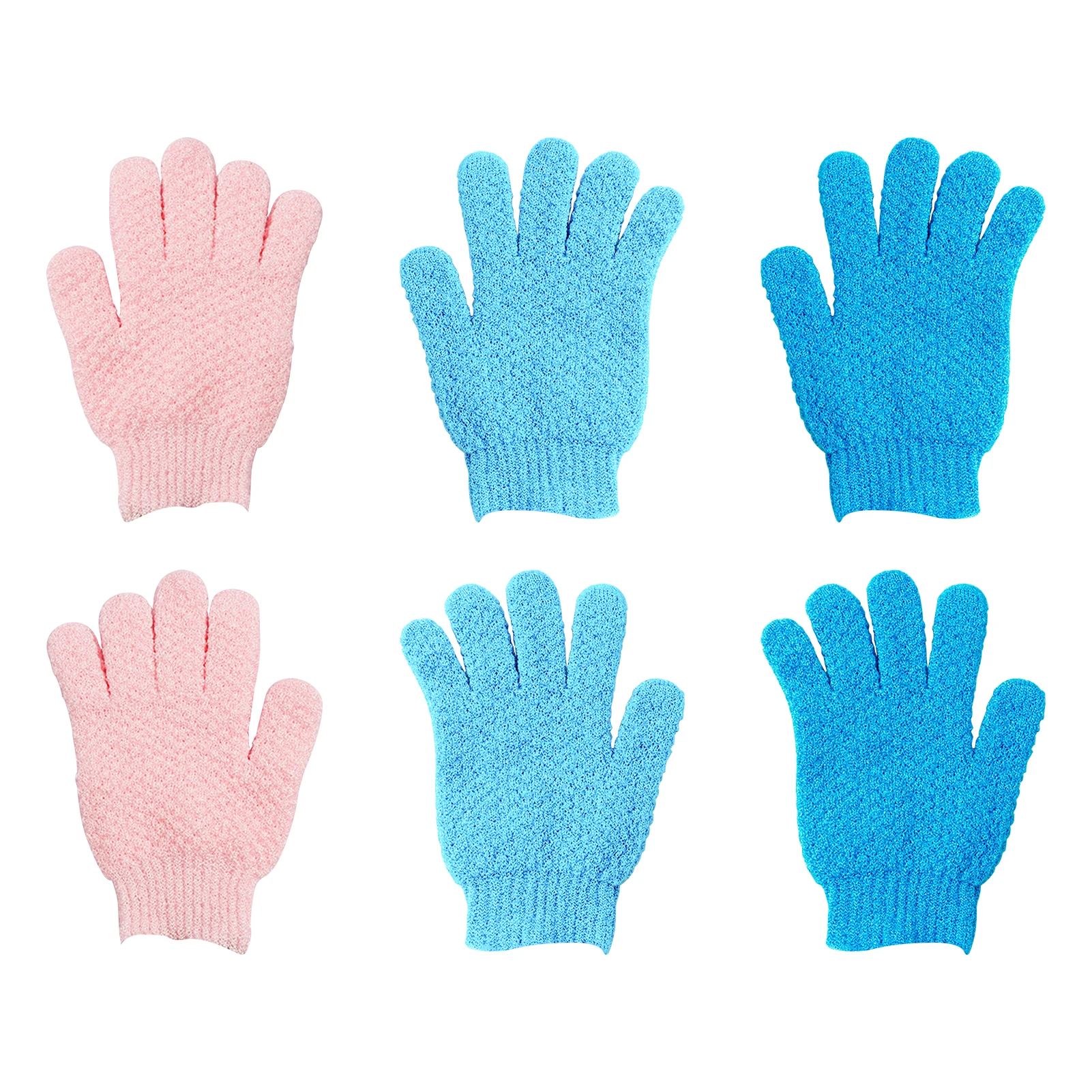 

3 родника для душа, отшелушивающие пенообразовательные Нескользящие спа-перчатки для удаления омертвевшей кожи с пятью пальцами, эластичны...