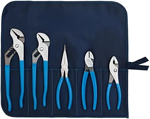 

ROLL-3 5 Piece Pliers Set & 85148 Screwdriver Set with Magnetizer/Demagnetizer for magnetic Tips, Flathead and Phillips, No