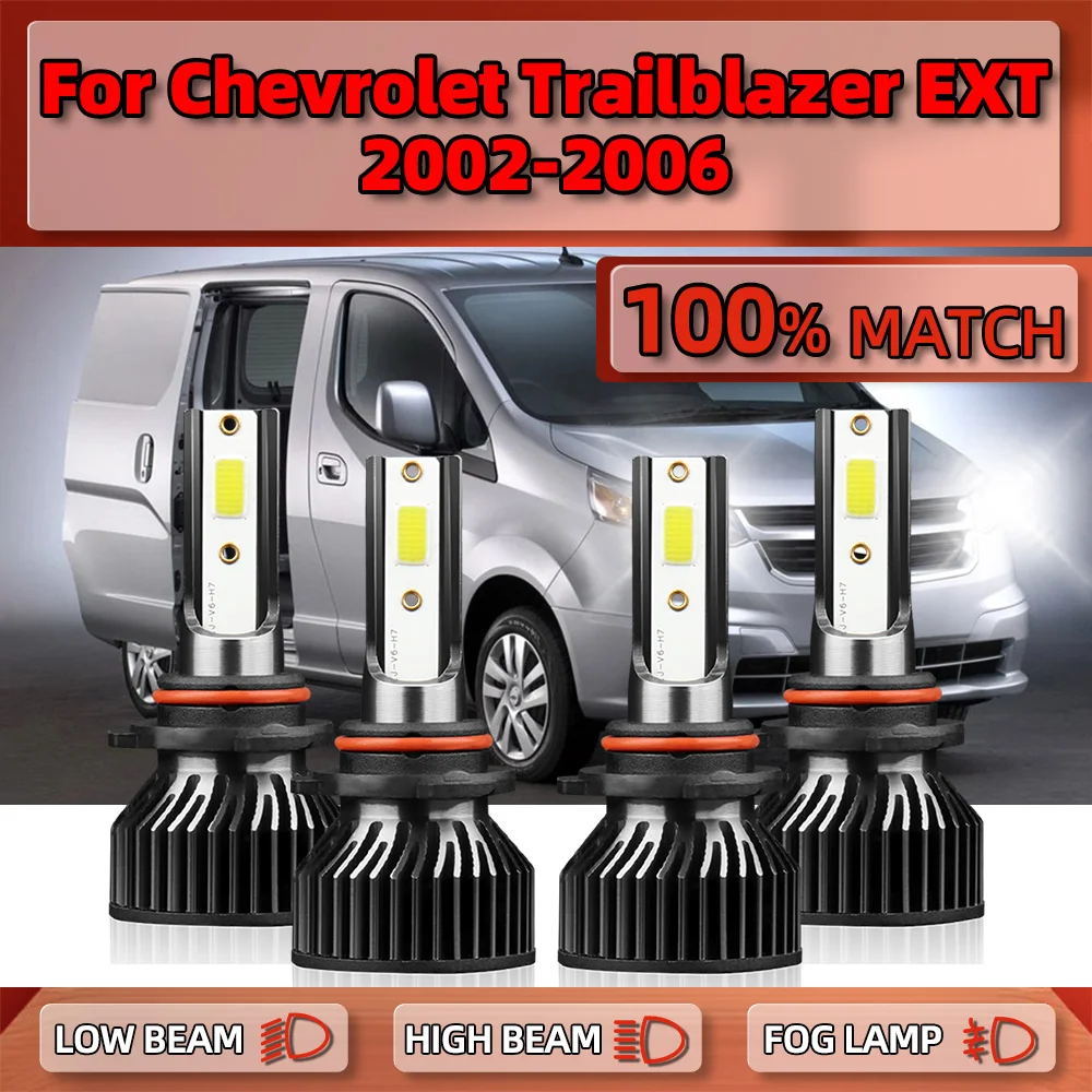 Лампы для передних фар 240 лм 6000 Вт цвет белый Chevrolet Trailblazer EXT 2002 2003 2004 2005 2006