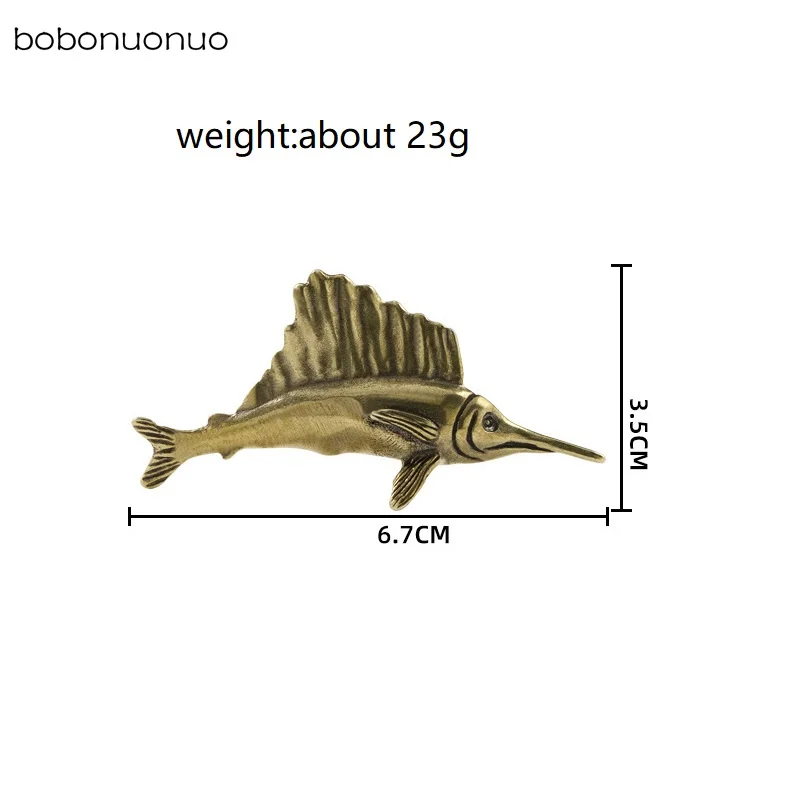 

Миниатюрные фигурки рыбы из меди