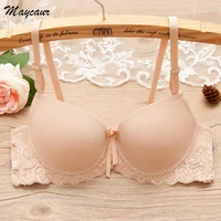 lady lace bras sexy push up bralette back closure adjusted lingerie solid color underwears soft seamless breathable women bra