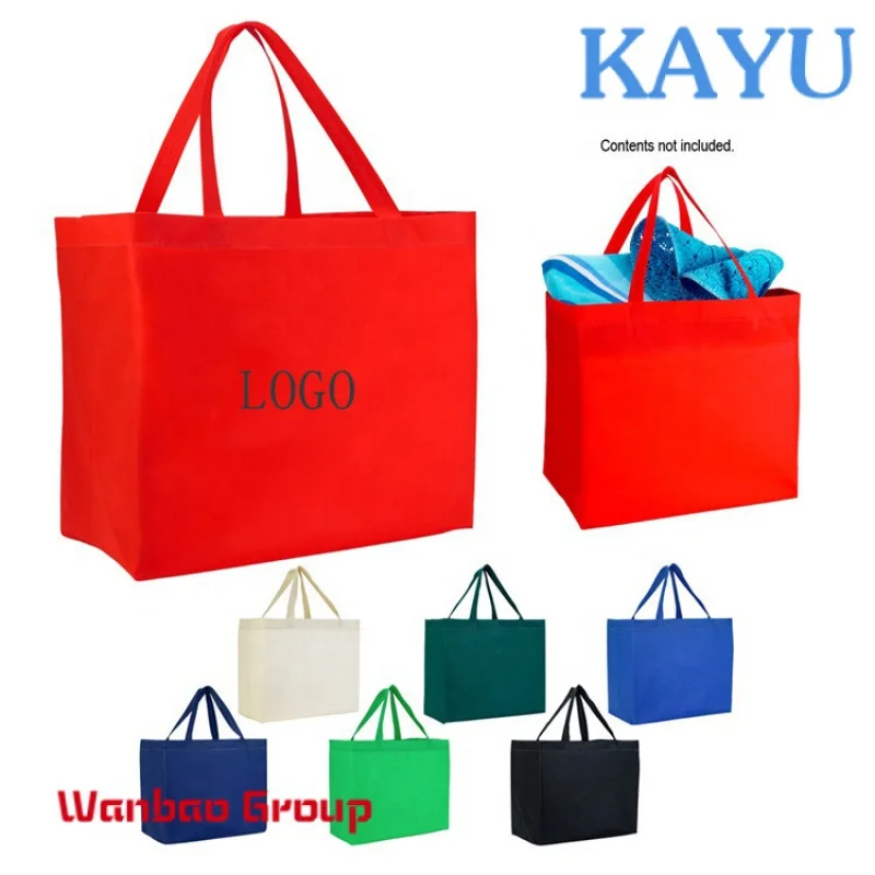 Wholesale eco-friendly custom shopping tote bag reusable laminated non woven bag with logoPopular