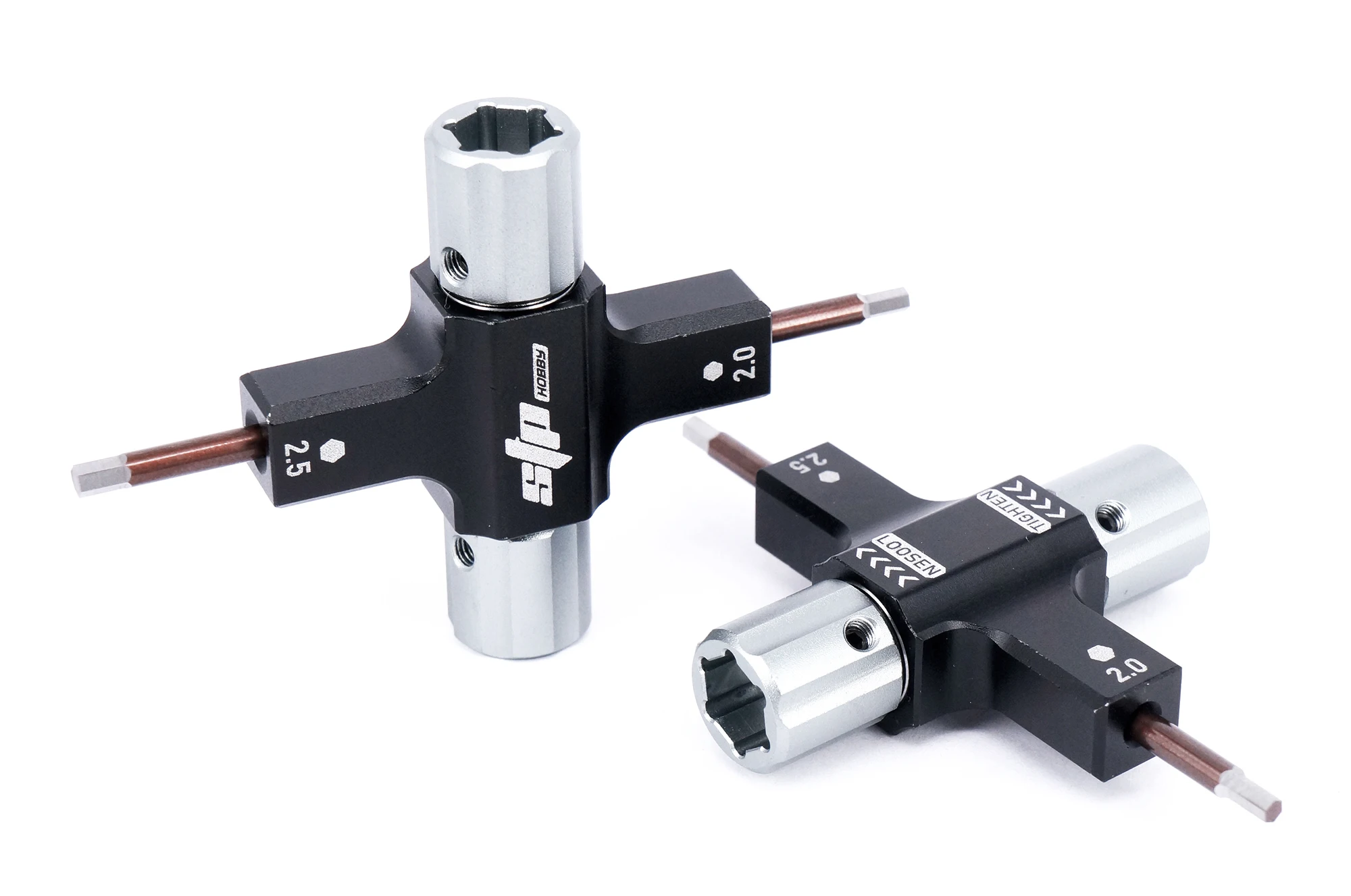 

STP 4in1 Prop Tool 1.5mm 2.0mm 2.5mm Screwdriver 8mm Sleeve Multifunctional Tool for RC Model Airplane FPV Drone Car Vehicle