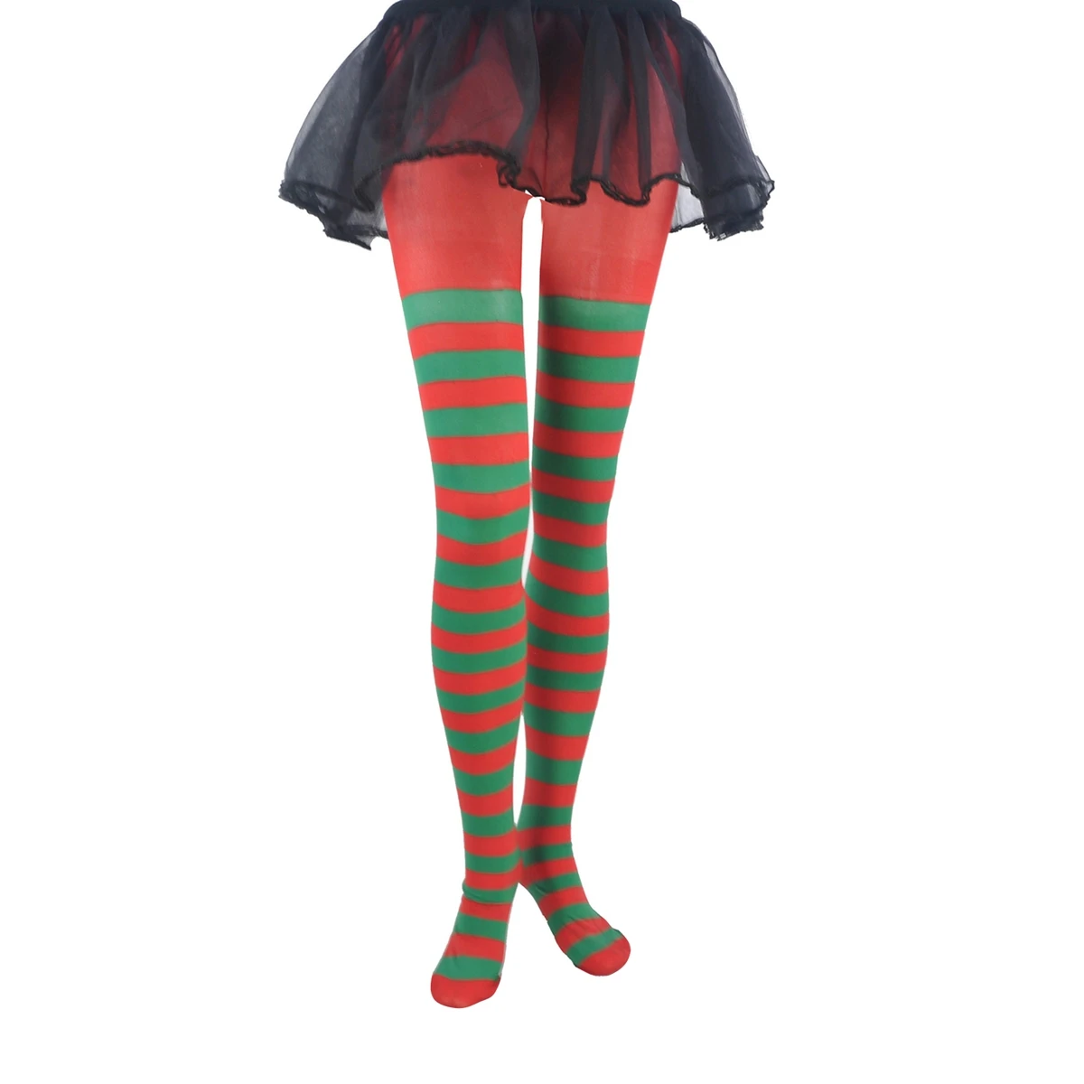Рождественские полосатые колготки