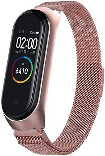 

NEW Pulseira Extra de Aço para MI Band 4 - New version (Rose) smartwatch