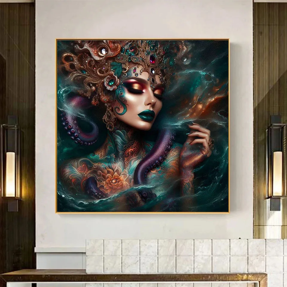 5D DIY полная квадратная алмазная живопись татуировка женская вышивка портрет друг