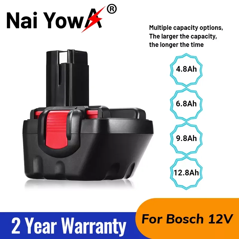 

NEW Original For Bosch 12V12.8Ah PSR 1200 Rechargeable Battery GSR 12V AHS GSB GSR 12 VE-2 BAT043 BAT045 BAT046 BAT049 BAT120 BA