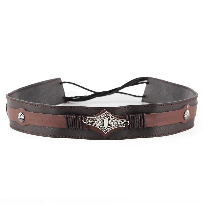 

New Handmade belts band for fedora hats PU leather women men hats decorate belt band for cowboy hat sombreros de mujer