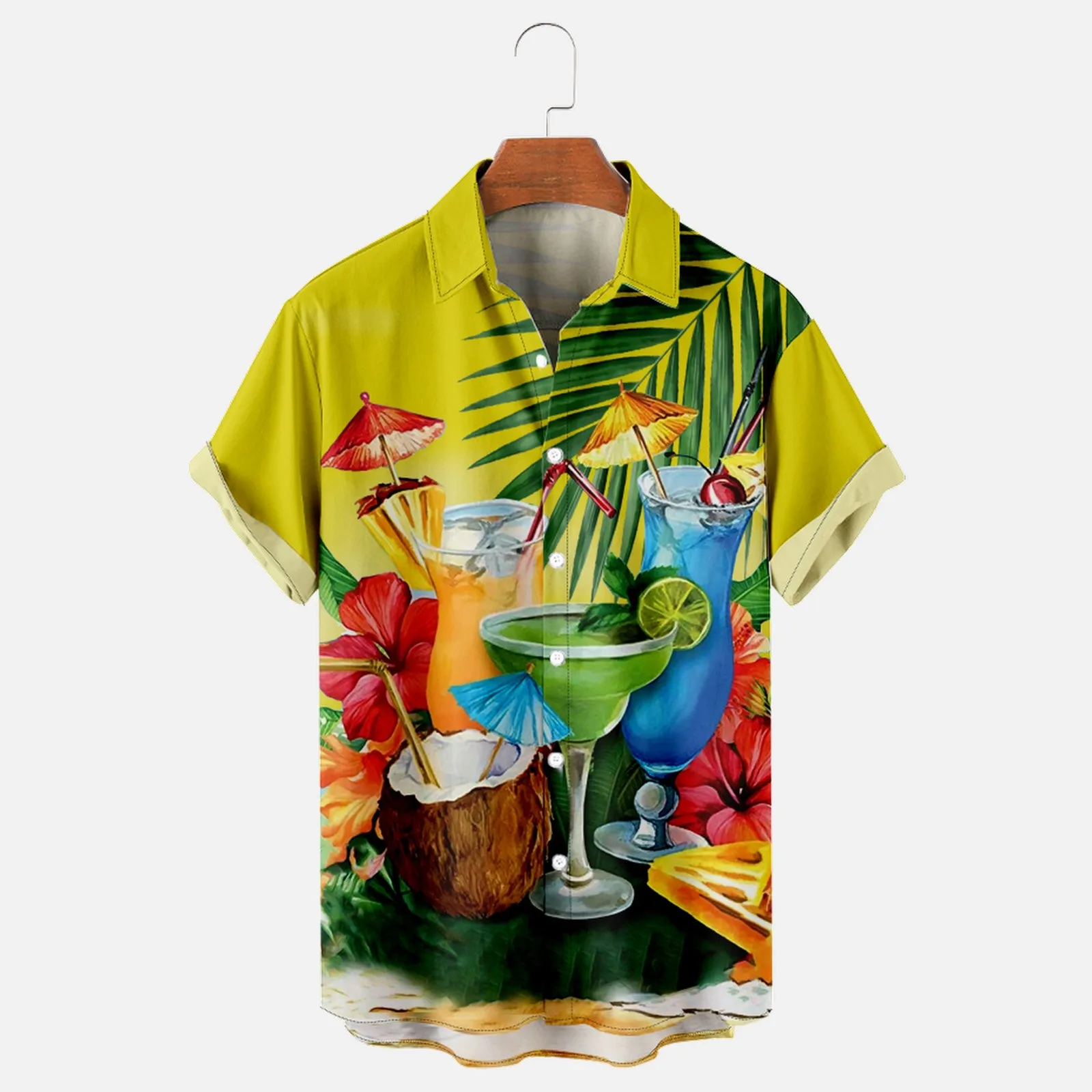 

2023 3D Print Painting Floral Hawaiian Shirt Men Women Turn Down Turn Down Collar Street Wear Blouse Tops For Spring Autumn