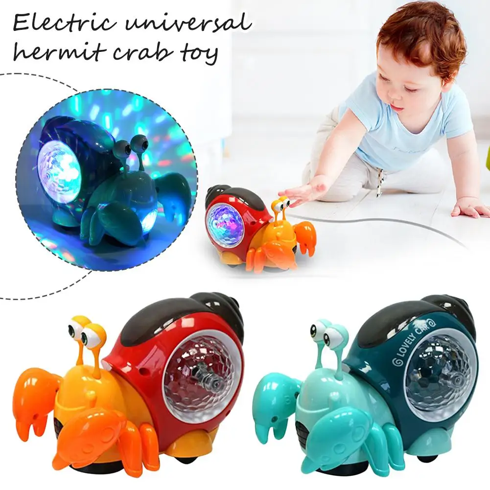 Детский Электрический универсальный игрушечный Краб G0w8 в виде улитки