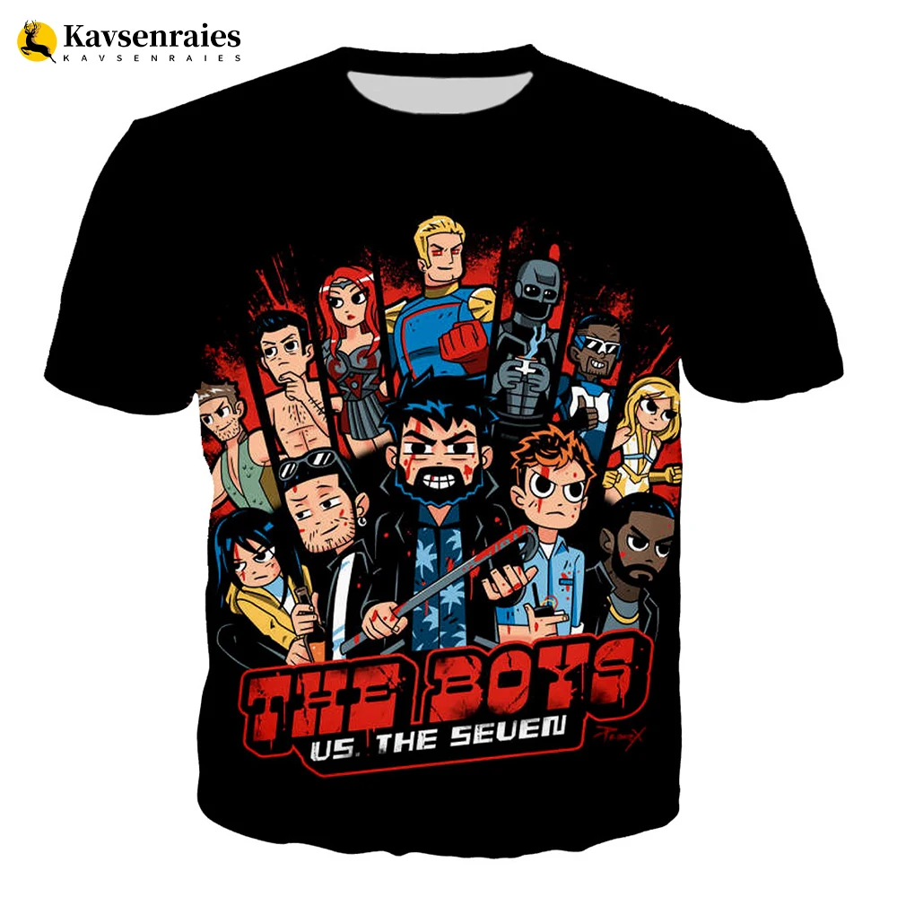 

TV Series The Boys T-shirt Men Women Fashion Anime Cartoon 3D Printed T Shirt Unisex Harajuku Style Streetwear Casual Tops