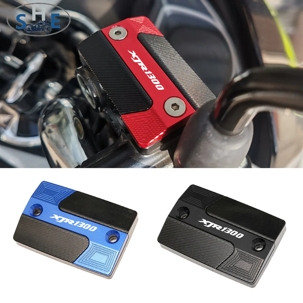 

With LOGO For YAMAHA XJR1300 XJR 1300 Motorcycle CNC Aluminum Accessories Front Brake Fluid Reservoir Cap Cylinder Cover