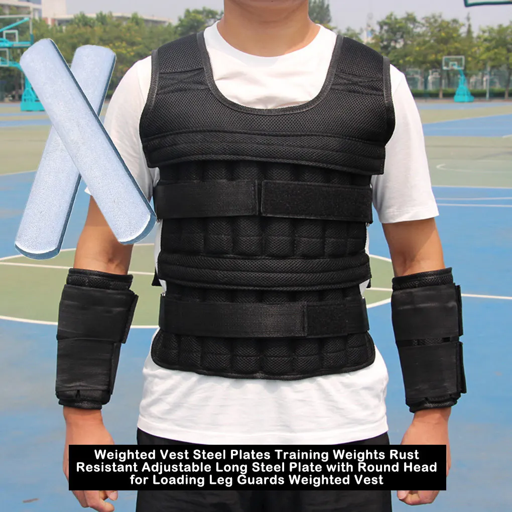 

Утяжеленная металлическая пластина из нержавеющей стали, портативные съемные Антикоррозийные универсальные жилеты для бодибилдинга и тре...