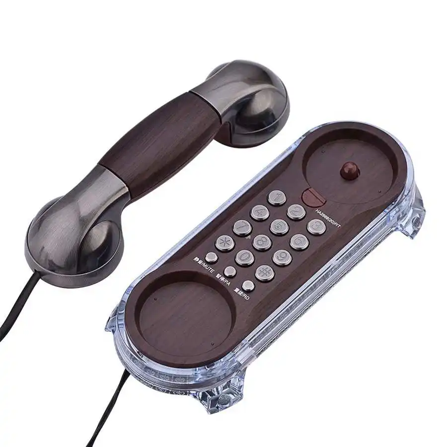 Retro Vintage Telephone European Style Old Phone Desktop Fixed Wired Wall Mounted Landline for Home Office Hotel | Компьютеры и офис