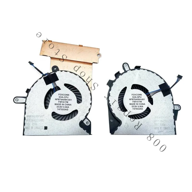 WYORESY Новый набор вентиляторов процессора и графического для HP Omen 15-CE 17-AN 17-AN013TX