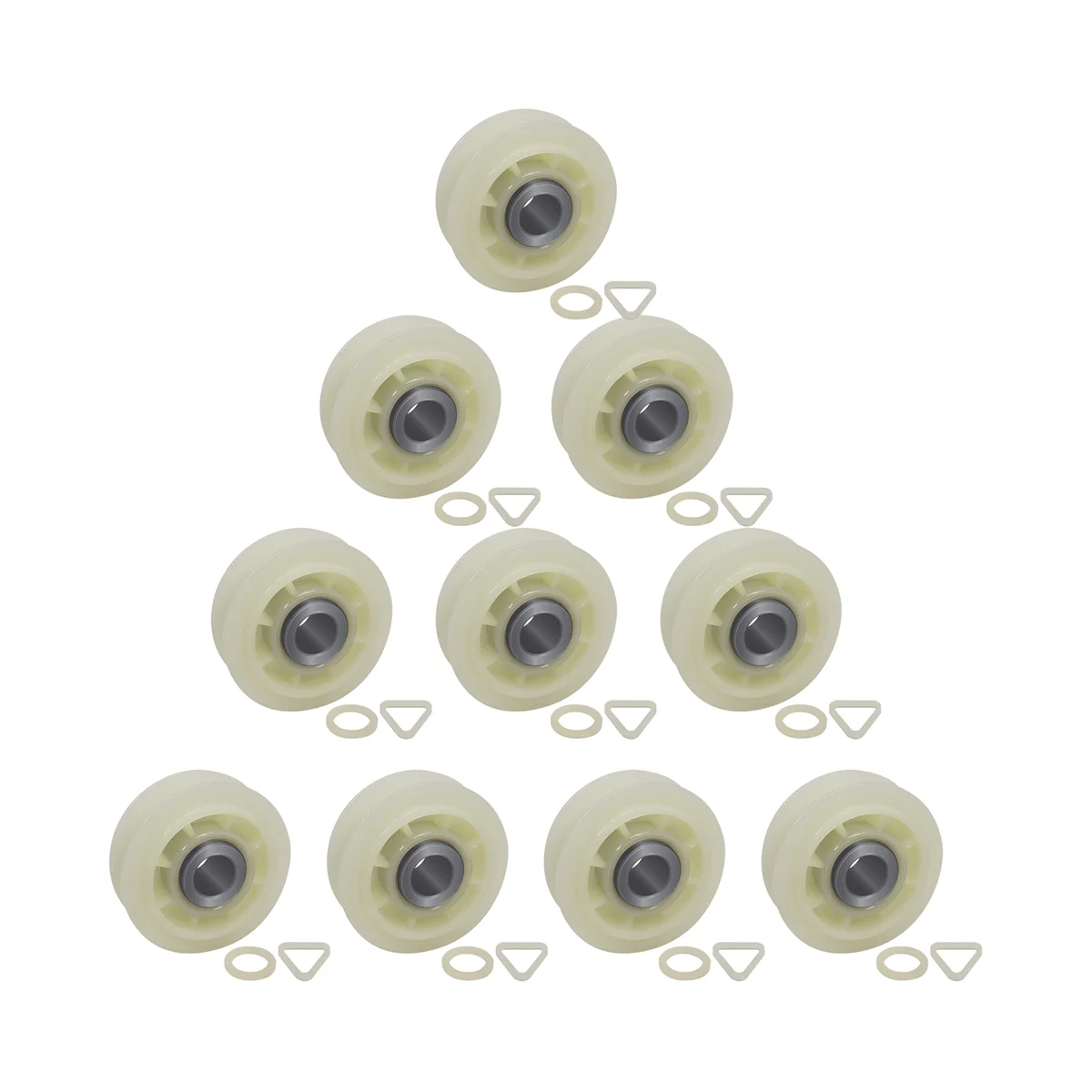 

10PCS 279640 Dryer Idler Pulley Replacement for & Dryers -Replaces 3388672 697692 AP3094197 W10468057