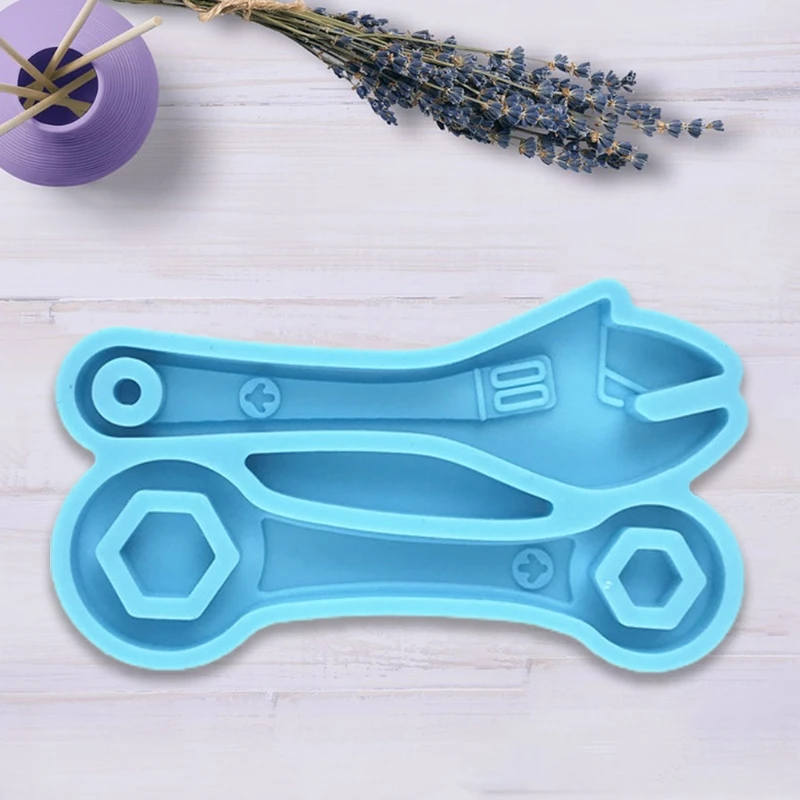 

Tool Wrench Epoxy Resin Mold Keychain Pendant Silicone Mould DIY Crafts Jewelry Decorations Casting Mold