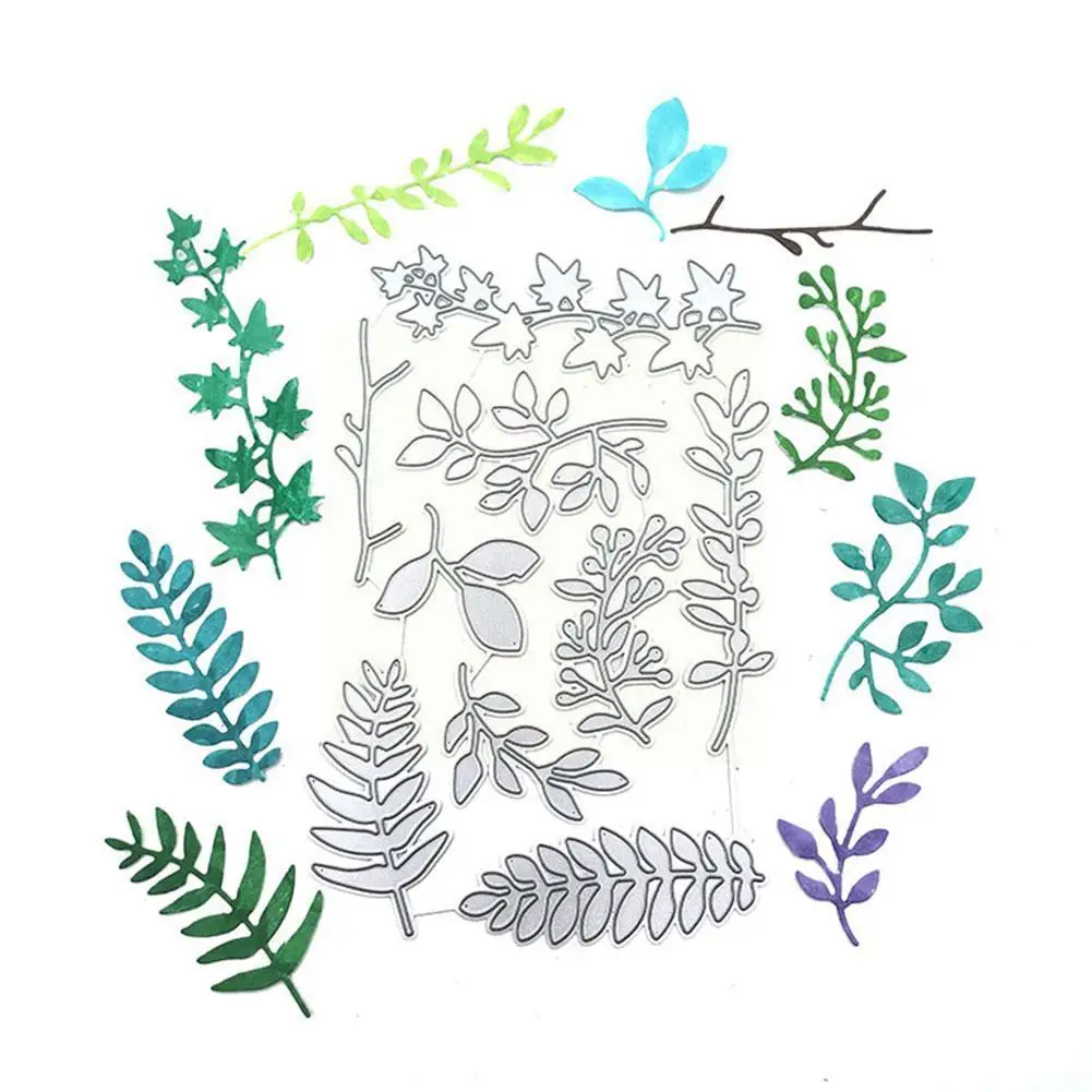 

Flower Leaves Metal Cutting Dies Cut Die Mold Flower Knife Punch Dies Craft Blade Scrapbook Stencils Mould Decoration Paper K4r8