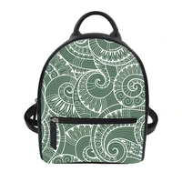 advocator tribal maori pattern womens backpack pu leather shoulder small backpack customized mochilas para mujer free shipping