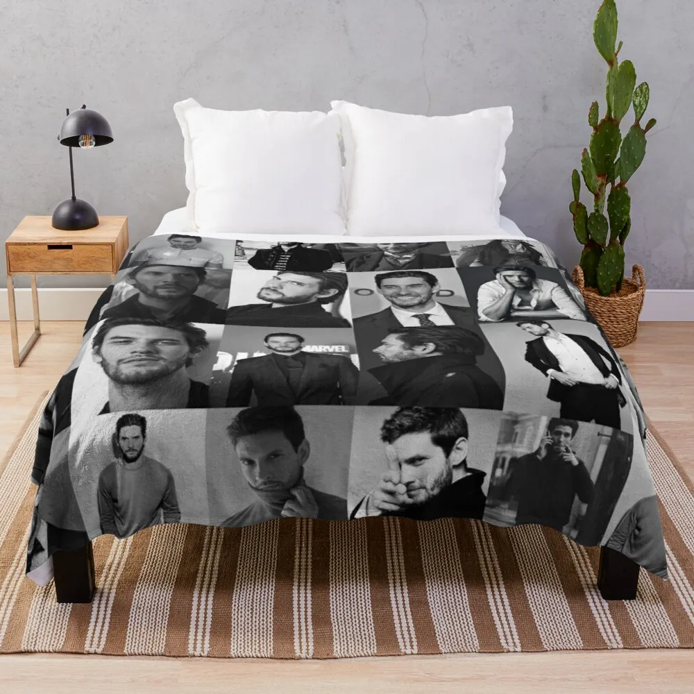 

Ben Barnes Collage Throw Blanket Fluffy Blankets Large Sleeping Bag Blanket