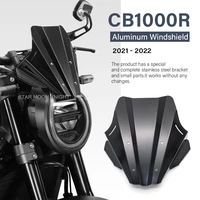 motorcycle windshield for honda cb1000r cb1000 r cb 1000 2021 2022 cnc aluminum windscreen cover wind shield deflectore fairing