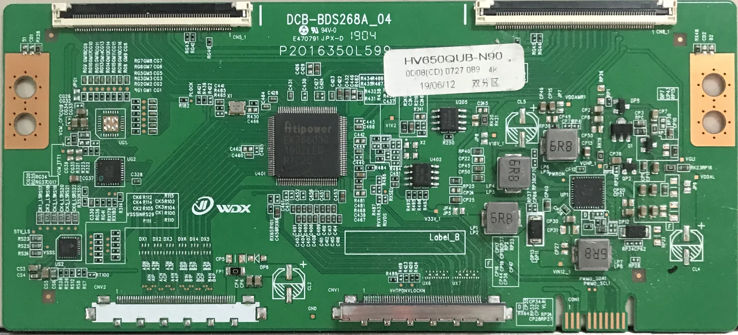

New upgraded version DCB-BDS268A_04 logic board white barcode HV650QUB-N90 4K