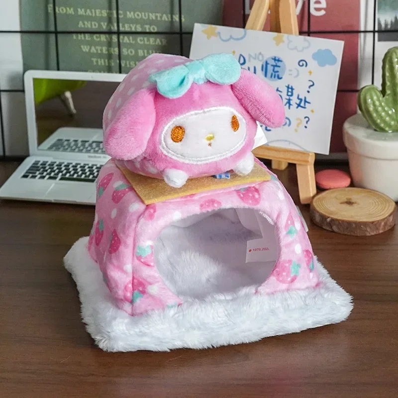 Sanrio Милая сцена дом плита кукла кавайный мультяшный персонаж My Melody Cinnamoroll Kuromi