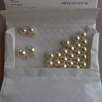 925 silver needle white pearl earrings for women jewelry on ear ball stud earrings glare retro hong kong style bulb earrings