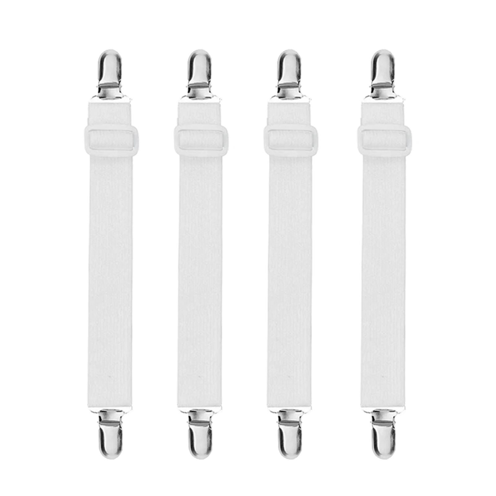 4pcs/set Elastic Adjustable Length Mattress Grippers Home Bedroom Sofa Cushion Bed Sheet Fasteners Tablecloth Holder Straps