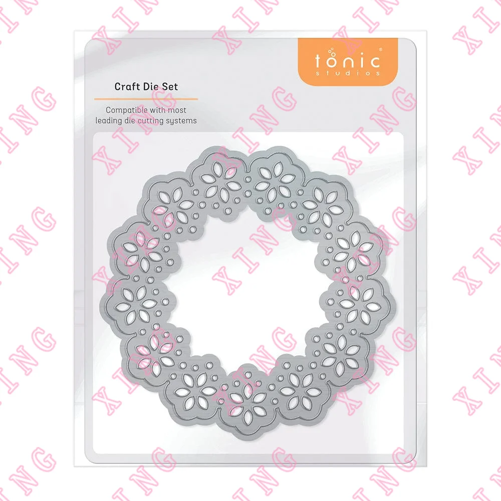 

2022 New Floral Circle Die Set Metal Cutting Dies Scrapbook Decoration Embossing Template Diy Greeting Card Handmade Craft Molds