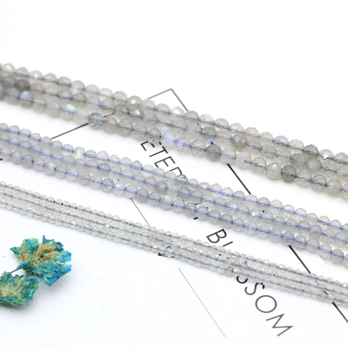 2/3/4 мм вспышка лабрадорит бусины-разделители из натурального камня граненые