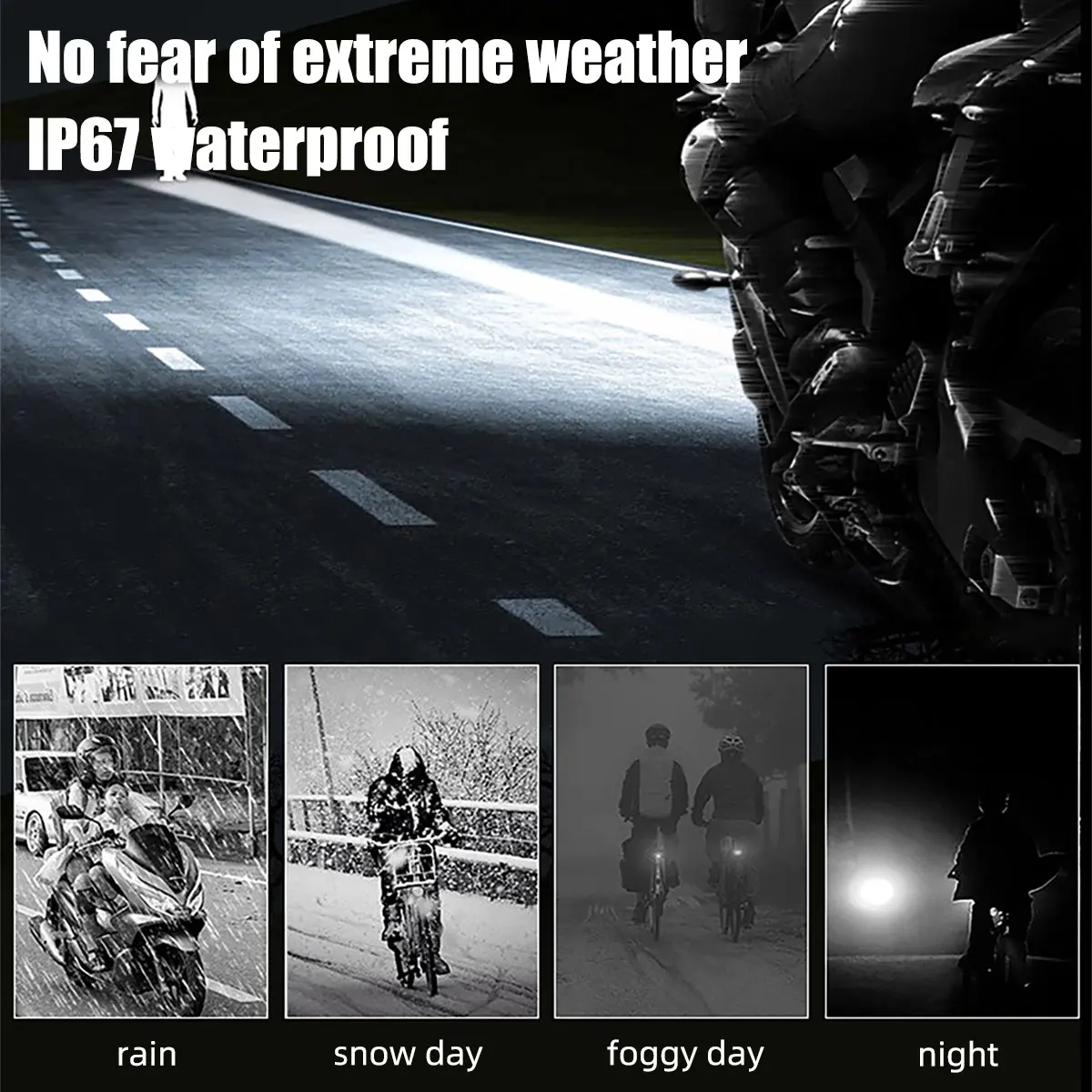 Фонари для мотоцикла фары противотуманные дальний/ближний свет