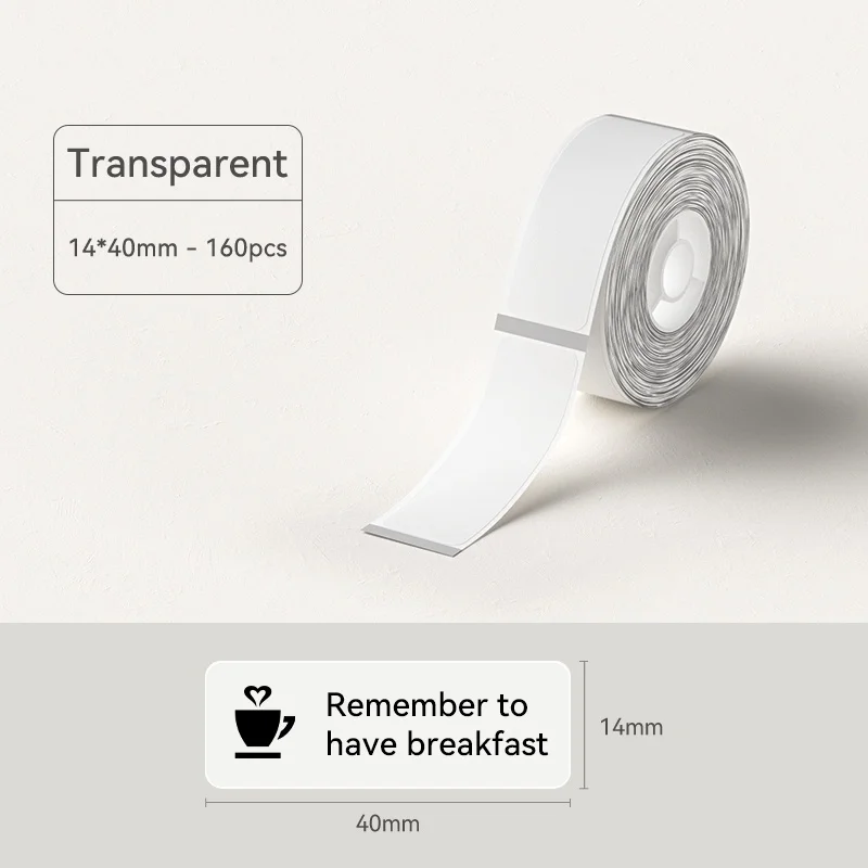 

Прозрачная клейкая бумага Niimbot D11/D110/D101, ширина 12-15 мм, классификация домашнего хранения