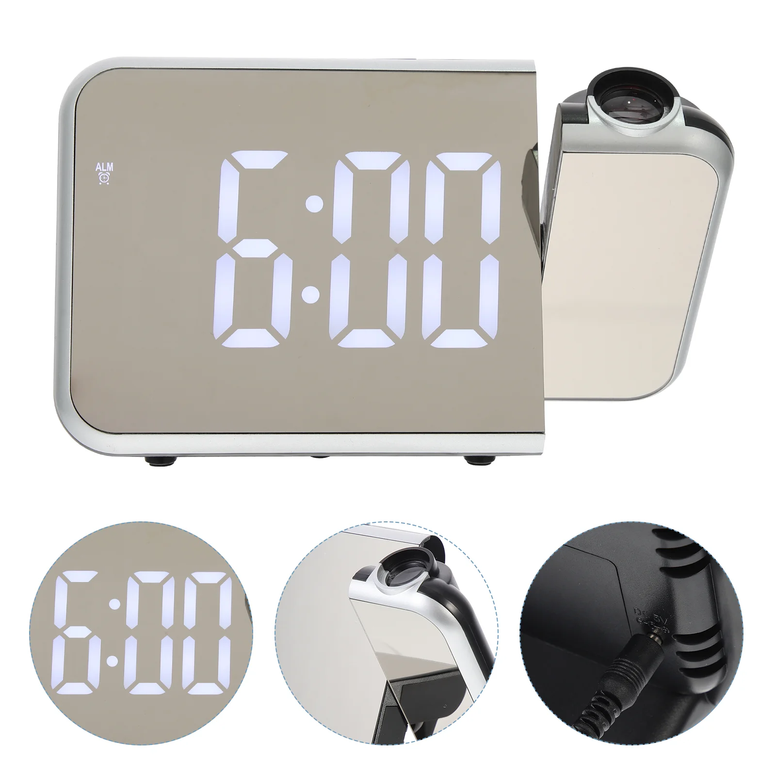 

1 Set Table Projection Clock Student Projection Alarm Clock Digital Alarm Clock