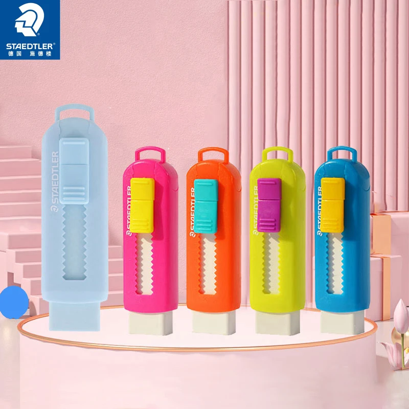 

STAEDTLER 525 Eraser Retractable Push-Pull Series Wipe Pencil Drawing Clean Not Messy Cute Stationery School Supplies Stationery