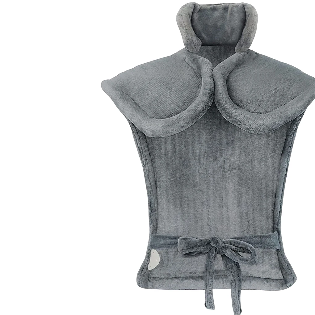 

Регулируемое теплое одеяло-шаль с открытыми плечами, осенне-зимняя теплая релаксационная серая штепсельная вилка стандарта США