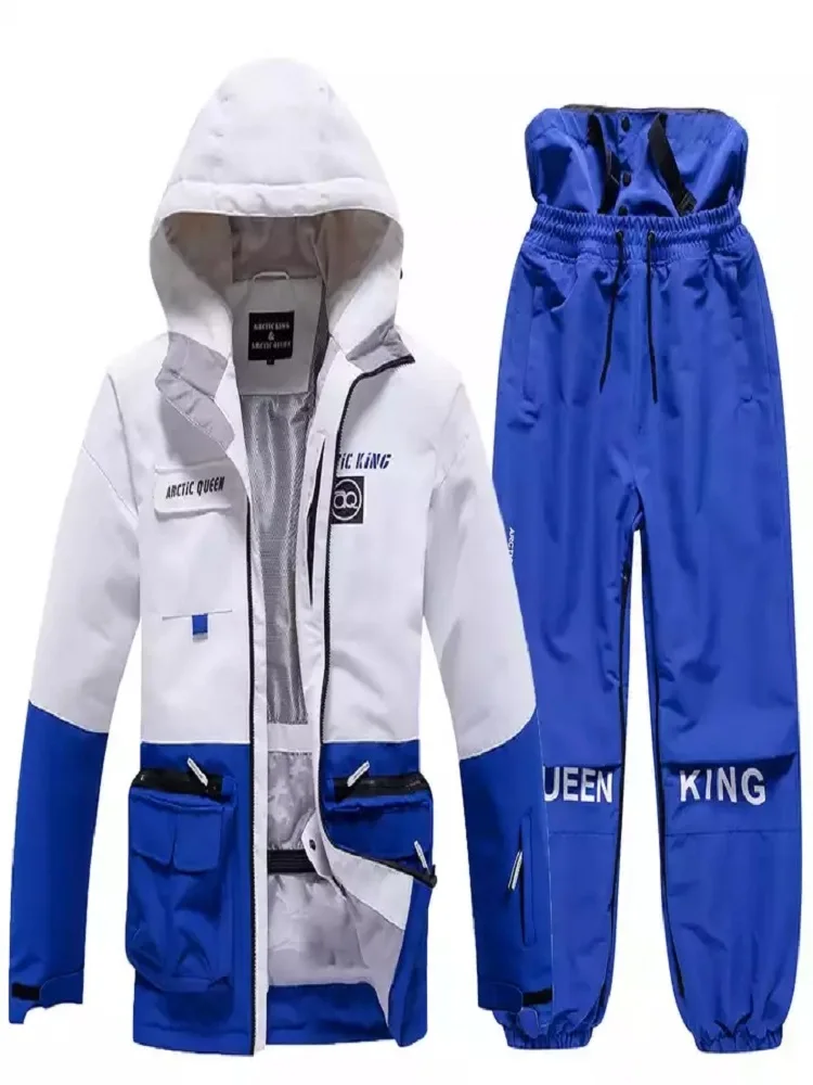 Sport Women Snowboard heated jacket Jacket Pants Man Snow Suit Winter Outdoor Female Ski Costume Tracksuits impermeable motocicl