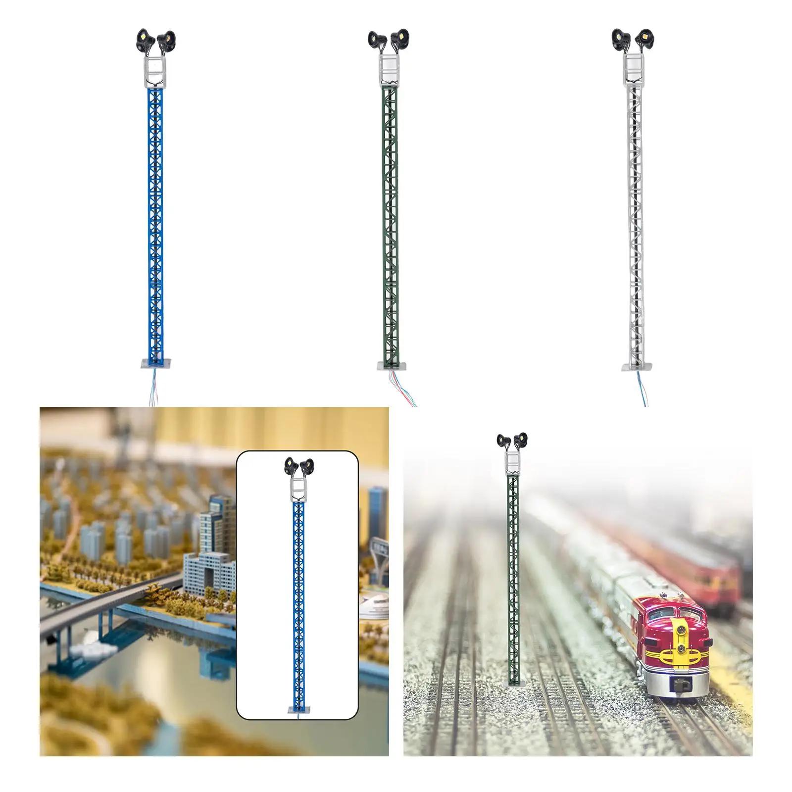 1:87 миниатюрные фонари железнодорожного поезда для наборов моделей зданий