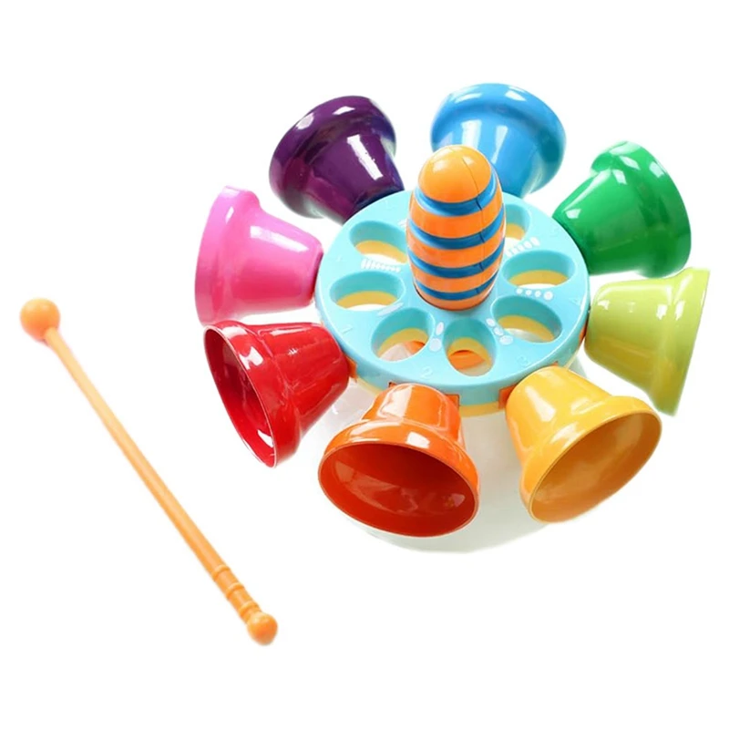 Children's Percussion Instrument Rainbow Diatonic Bells For Kids Kid Birthday Gift 3-Year-Old And Over Durable Easy Install
