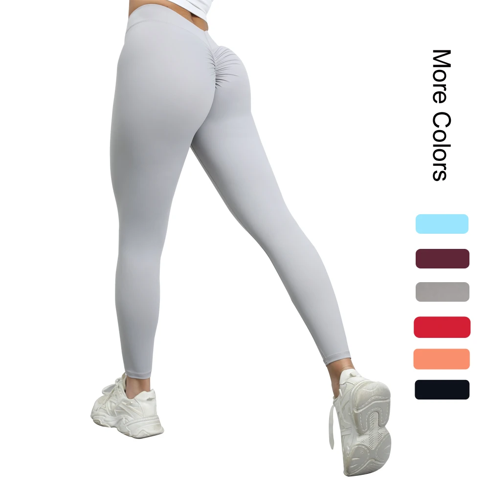 

Women Sport Leggings Bubble Peach Butts Hips Rising No Embarrassing Middle Line High Elastic GYM Zumba Running Yoga Pants