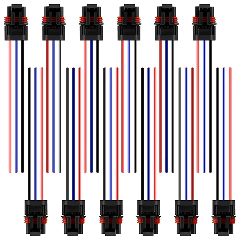 

12PCS Pulse Power Plug Connector Pigtail Connector Power Harness for Polaris Ranger XP1000 & RZR RS1 2018 2019 2020 2021