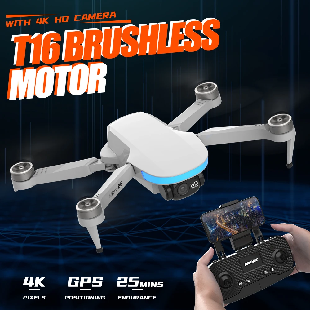 

Складной Радиоуправляемый Дрон Flytec T16 с камерой 4K