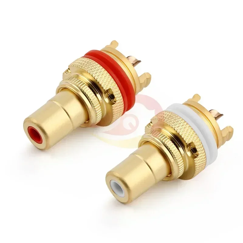 Разъем RCA Аудиоразъем Гнездовой разъем Шасси для разъемов CMC Медный с родиевым