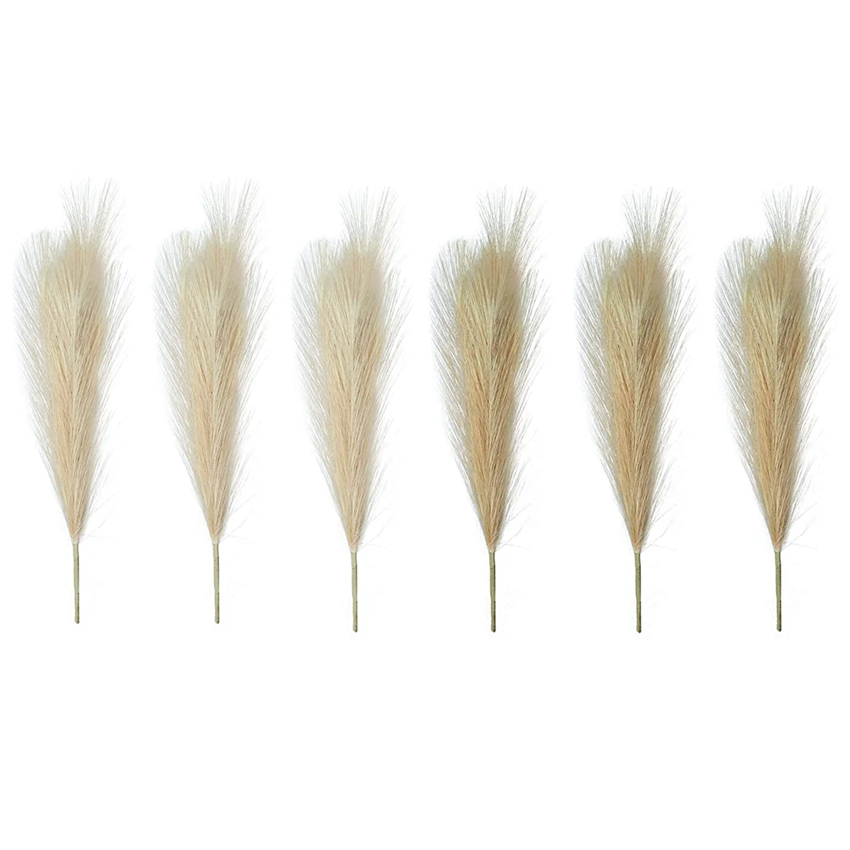 

Искусственная пампасная трава, набор из 6 стеблей 17 дюймов, Короткие искусственные цветы, маленькие наполнители для ВАЗ, деревенский тренд