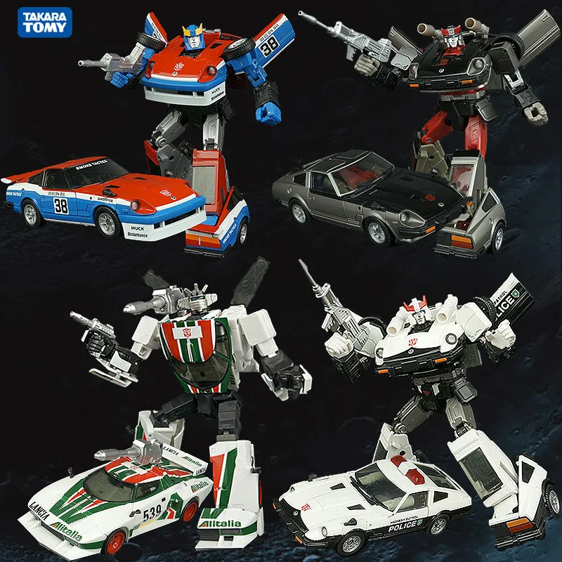 Аниме Takara Tomy Трансформеры игрушки MP-17-18-19-20 Prowl стрейч Smokescreen Wheeuack Трансформеры Робот игрушки для детей