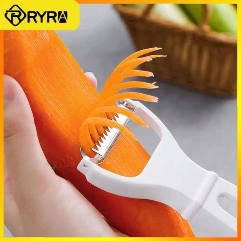 

Vegetable Chopper Wire Cutter Kitchen Vegetable Fruit Peeler Hanging Hole Design Carrot Peeler Multifunctional Kitchen Gadgets
