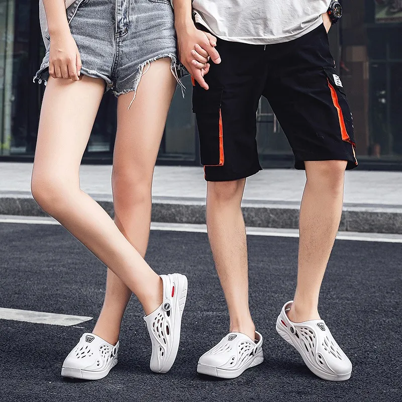 Casual Clogs Men Women Light Outdoor Beach Sandals Bathroom Shoes Simplicity Breathable Size 36-45