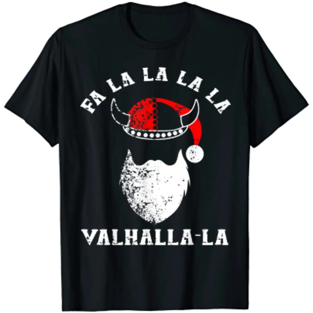 

Viking Santa Valhalla Funny Christmas Gift T-Shirt New 100% Cotton Short Sleeve O-Neck Harajuku Casual Mens T-shirt Streetwear